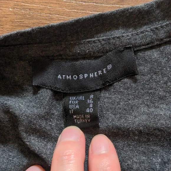 Primark in pizza we crust Pocket Roll Sleeve T-shirt - Picture 3 of 7